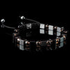 Hämatit + Rauchquarz Makramee Armband