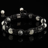 Tourmalinated Quartz Shamballa Bracelet - Premium Mens Bead Bracelet - Lukze