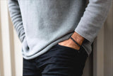 Triple Black Macramé Bracelet - Premium Mens Bead Bracelet - Lukze